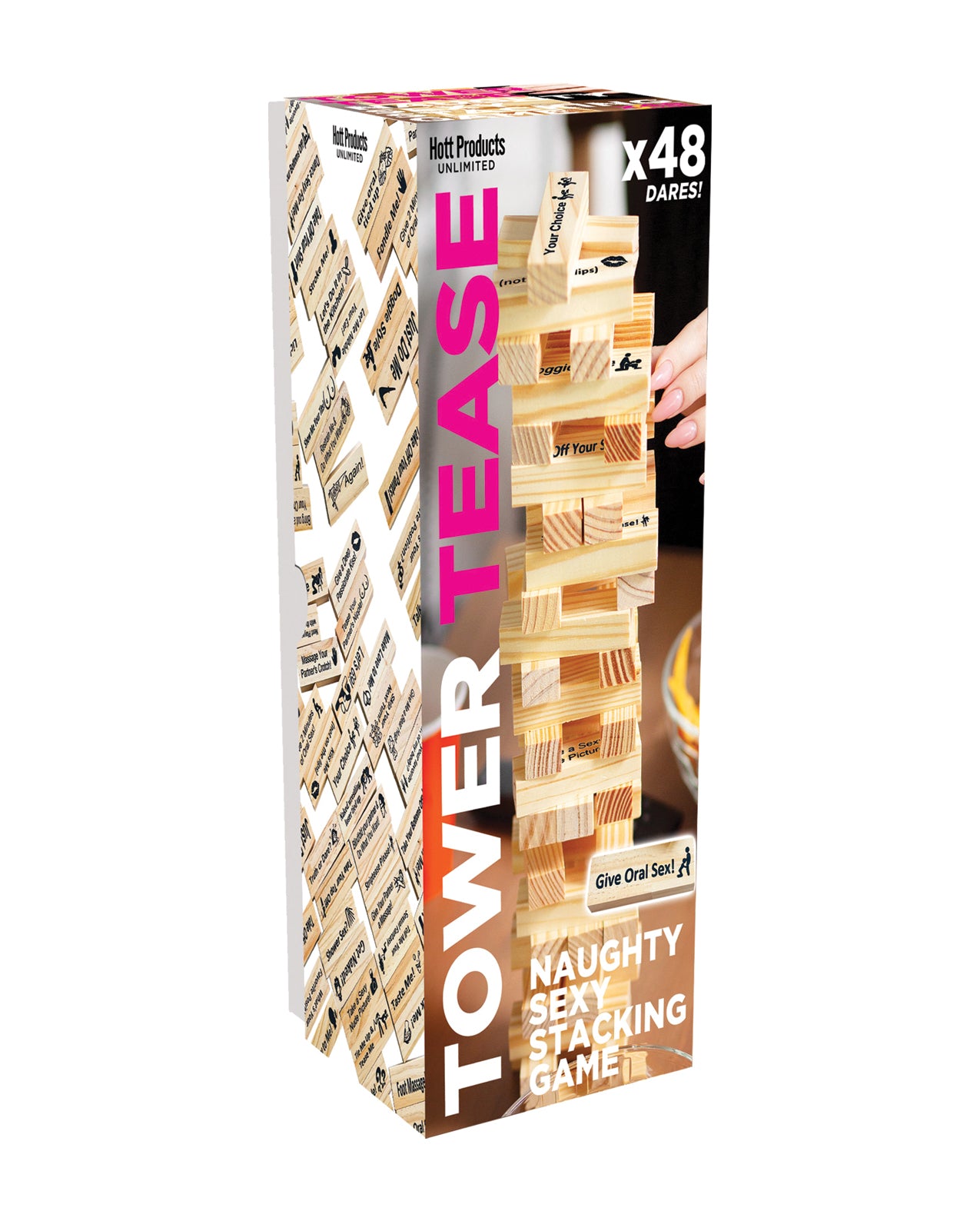 Tower Tease sexspel med träklossar och texter - blandade