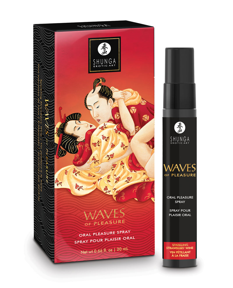 Cargue la imagen en el visor de la galería, Spray de placer oral Shunga, vino espumoso de fresa, 0.66 Oz, para él
