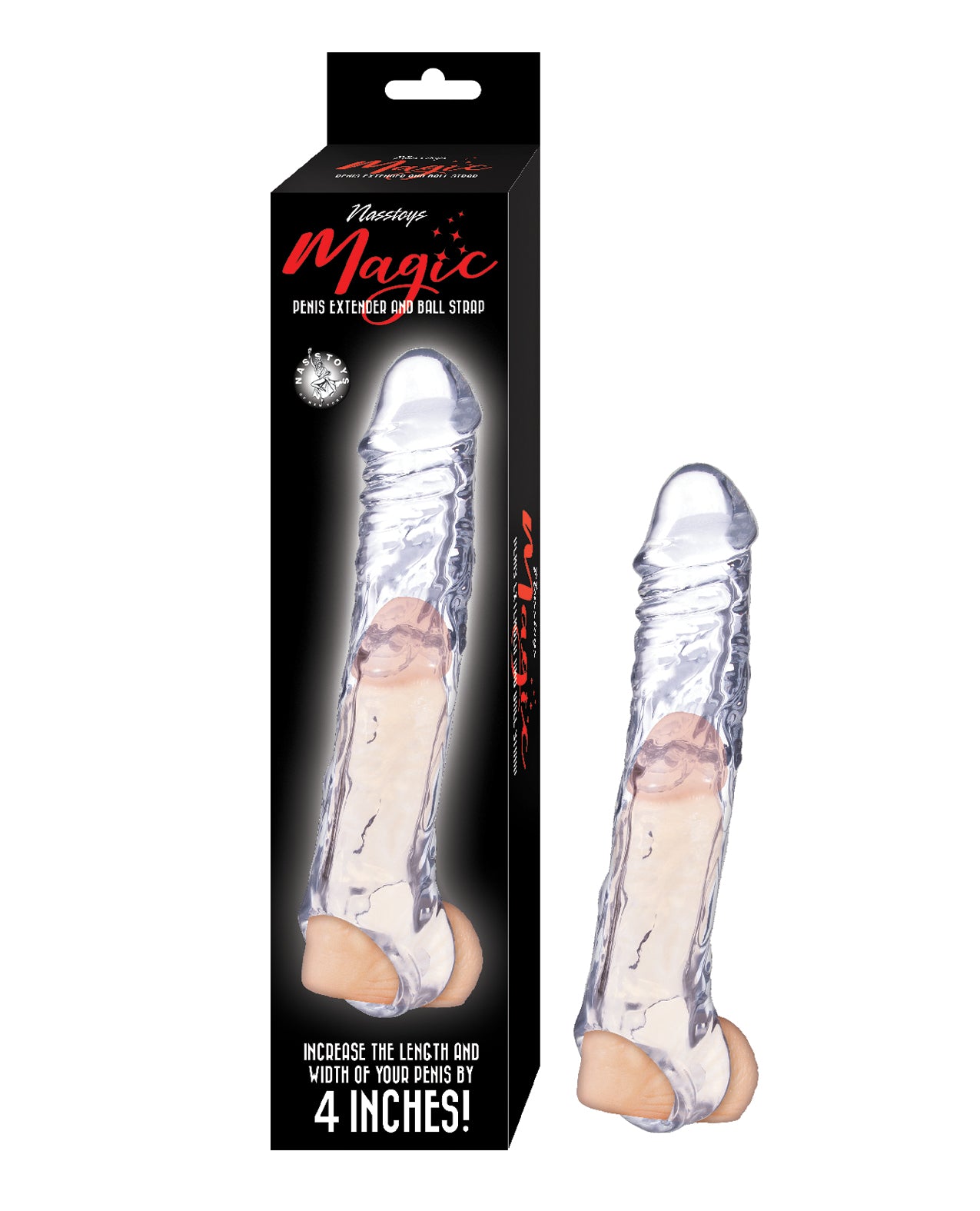 Nasstoys Penis Extender And Ball Strap Featuring Realistic Vein Details