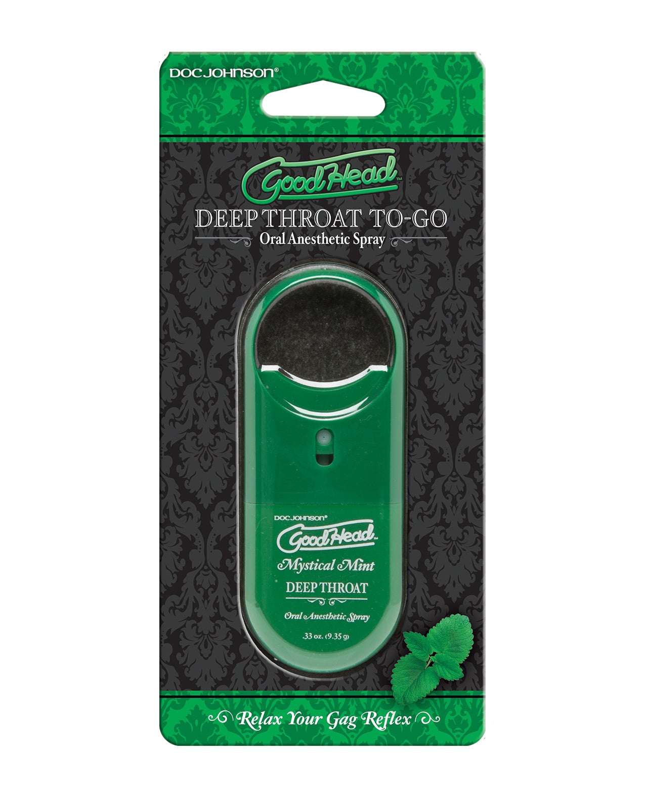 Aerosol desensibilizante para sexo oral profundo GoodHead, menta mística