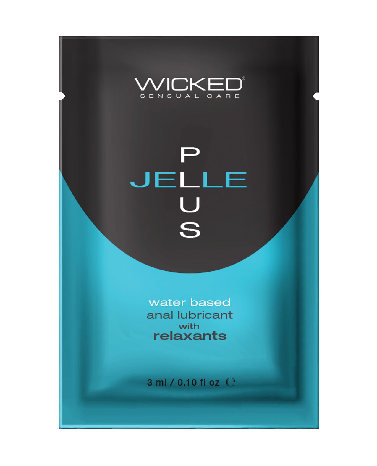 Wicked Sensual Care Jelle Plus Water Based Anal Lubricant With Relaxants 0.1 Oz