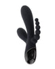 Cargue la imagen en el visor de la galería, Vibrador Selopa Triple Aces negro de triple eje con bolas anales
