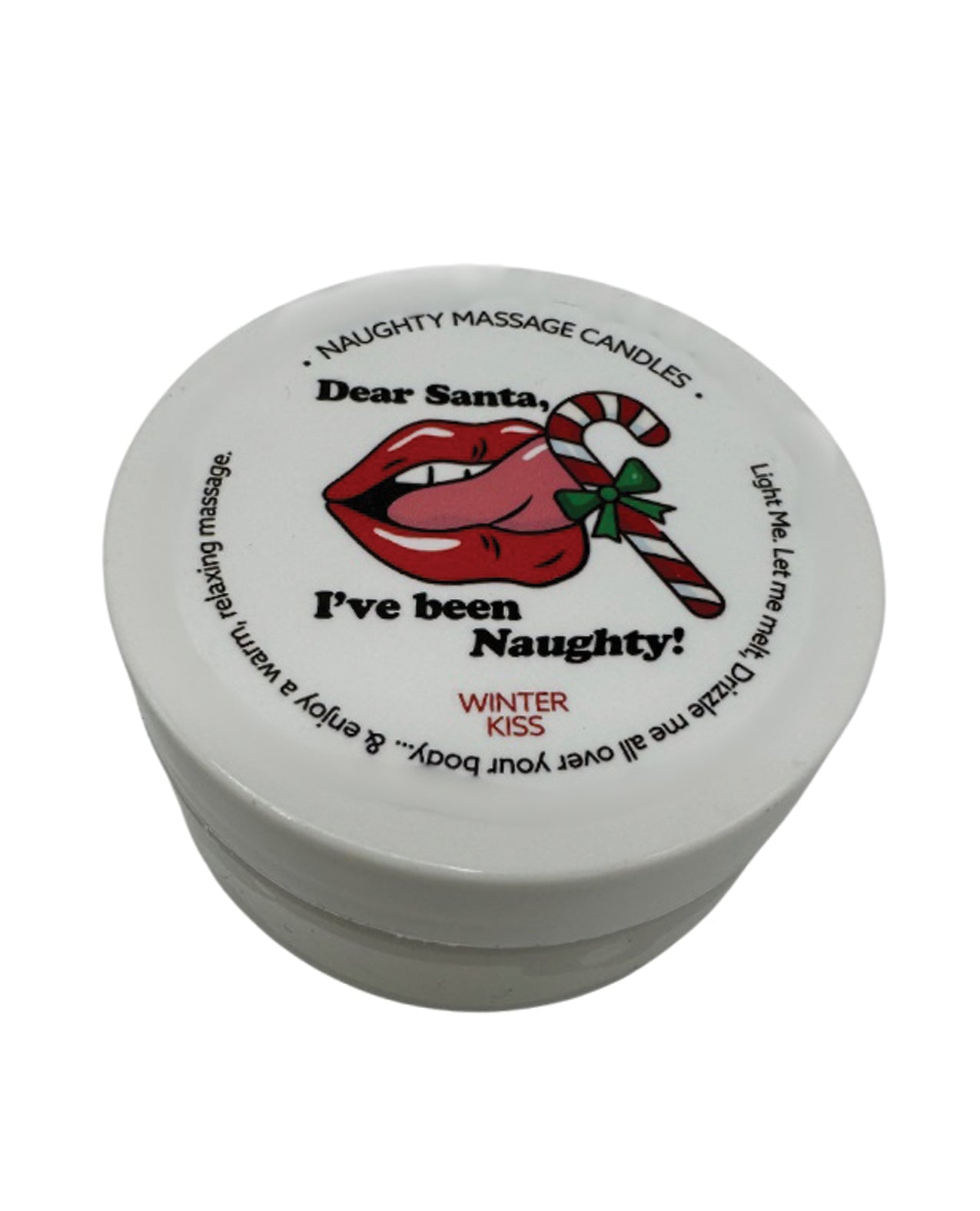 Kama Sutra Holiday Naughty Soy Massage Candle Winter Spice Travel Size