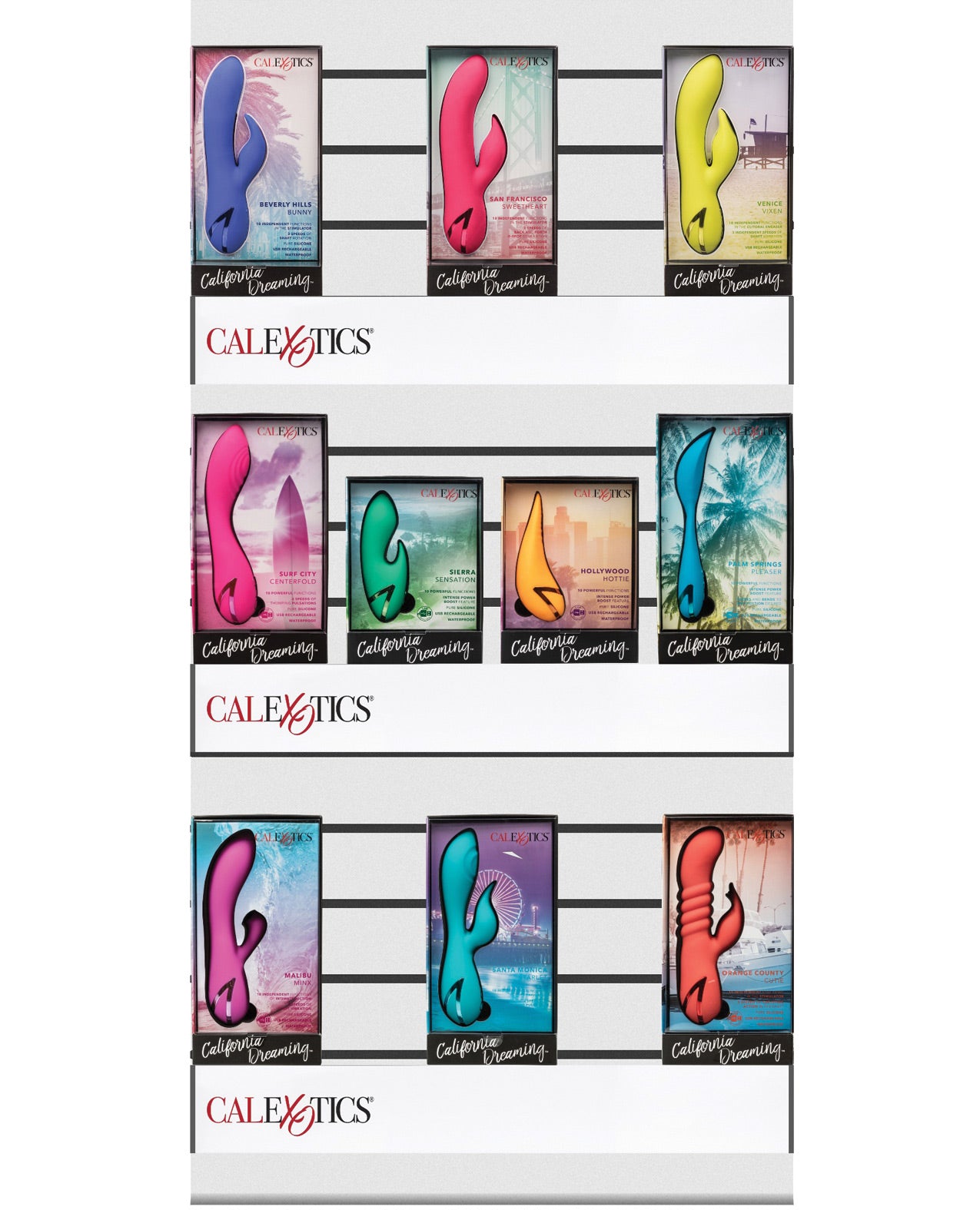 Assortiment California Dreaming pour planogramme, expédition directe, préemballé