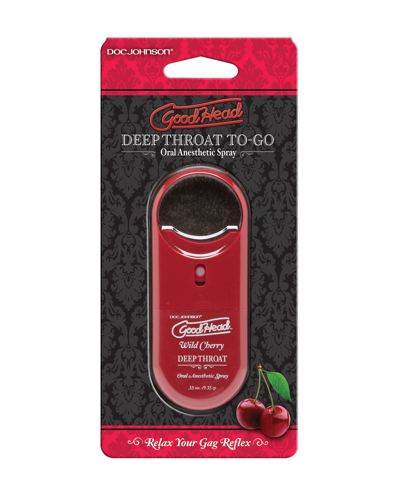 Spray pentru sex oral profund GoodHead, la pachet - cireșe sălbatice