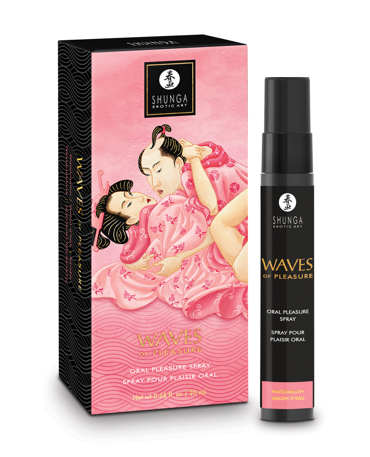 Shunga Intimate Oral Pleasure Spray For Couples Watermelon 0.66 Oz