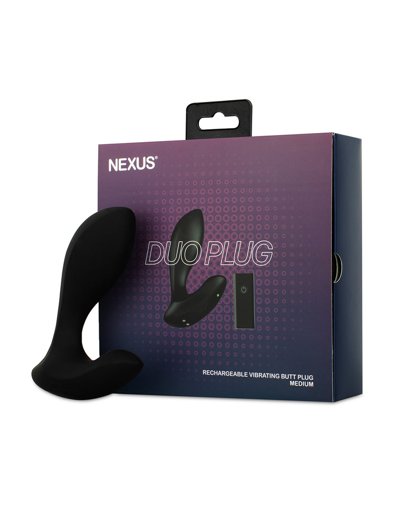Încărcați imaginea în vizualizatorul Galerie, Dop anal vibrator Nexus Duo, mărime medie, din silicon, cu telecomandă și șase moduri
