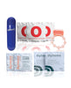 Cargue la imagen en el visor de la galería, Kit de intimidad para una cita nocturna Dynamo con mini masajeador, anillo vibrador, condones y lubricante
