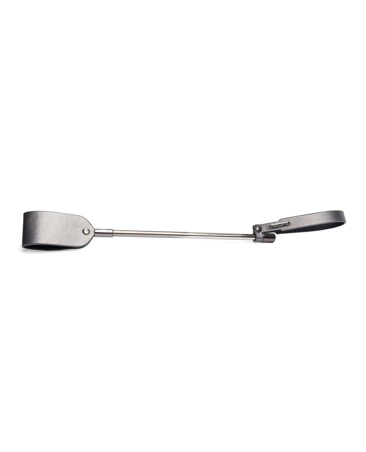 Pleasure Collection Gunmetal Mini Crop Accessory With Wrist Strap And Comfort