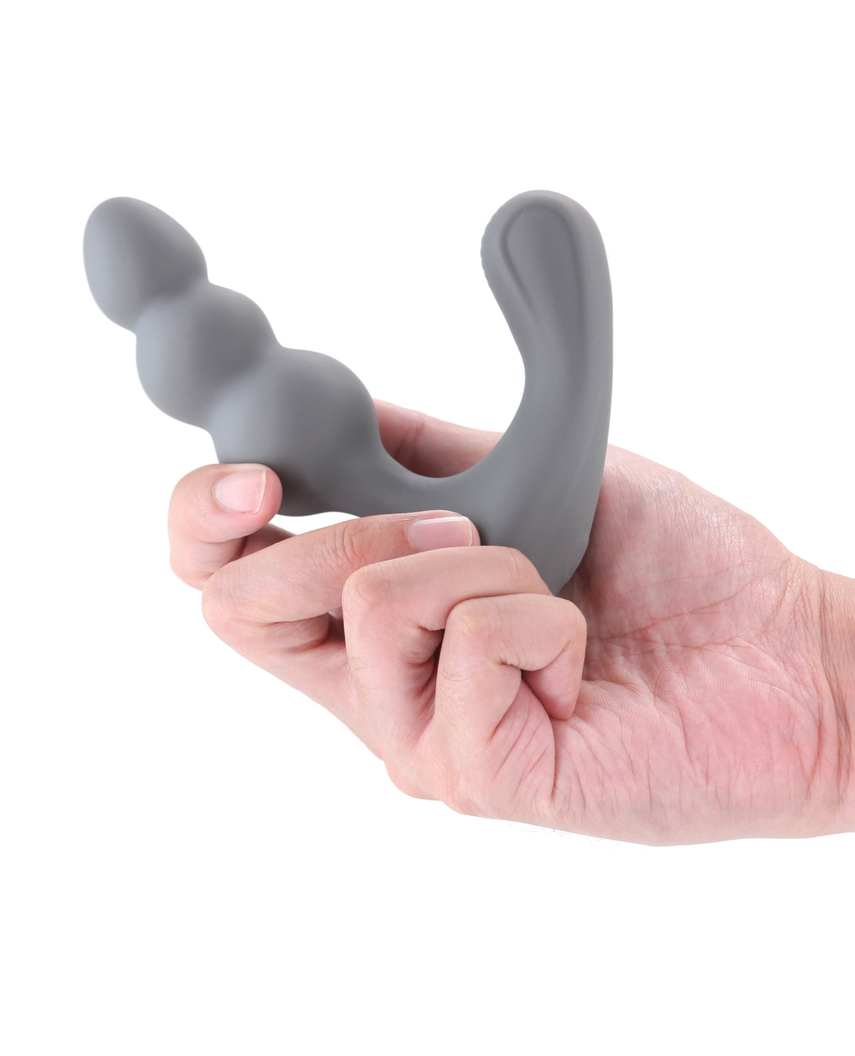 Masajeador de próstata vibrador Renegade Triumph, resistente al agua, de silicona con cuentas