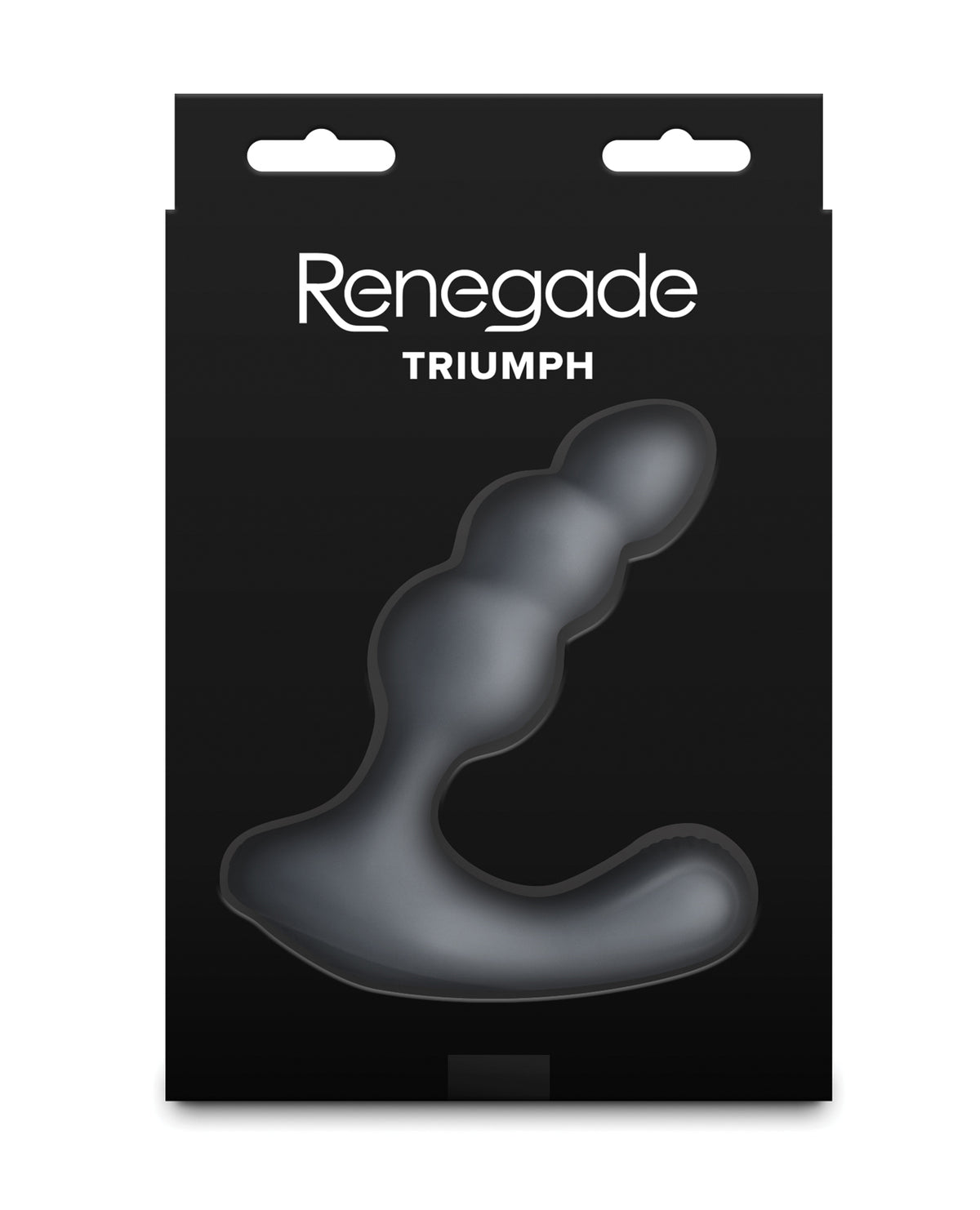 Masajeador de próstata vibrador Renegade Triumph, resistente al agua, de silicona con cuentas