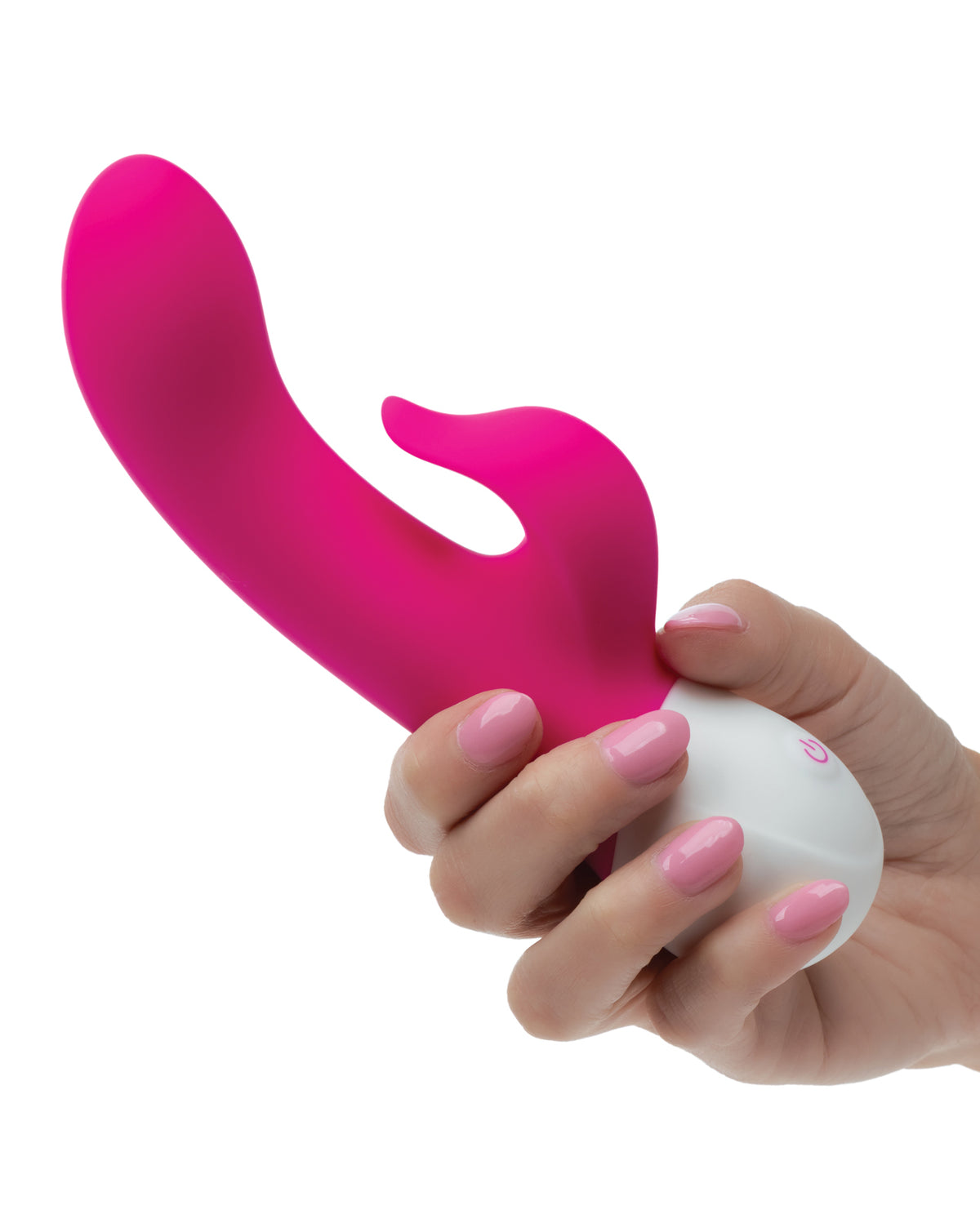 Basic Essentials Rechargeable Dual Pleaser With Curved G Shaft