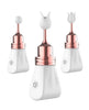 Load image into Gallery viewer, Nasstoys Gold Glam Tri Tip Vibe USB Rechargeable Massager White
