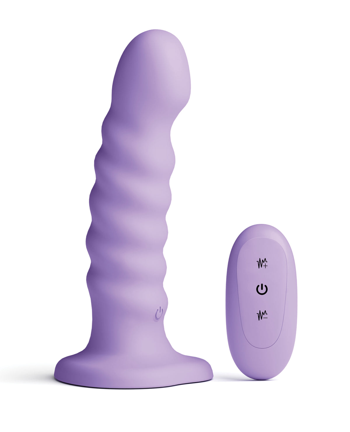 Dildo vibrador de silicona acanalado Colours de 6 pulgadas con control remoto