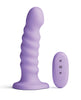 Cargue la imagen en el visor de la galería, Dildo vibrador de silicona acanalado Colours de 6 pulgadas con control remoto
