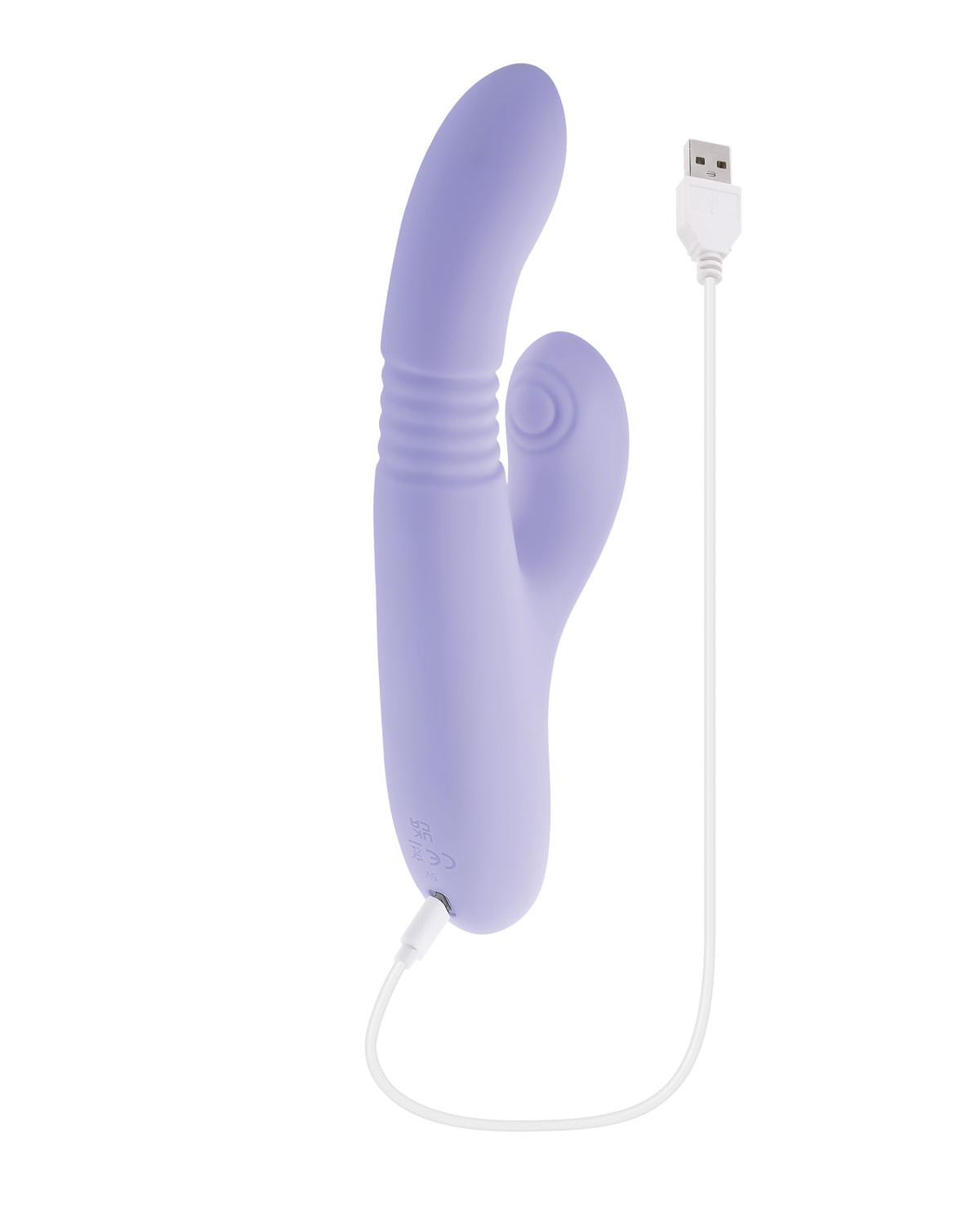 Evolved Pep Talk Purple Thrusting Vibrator With Clitoral Stimulator