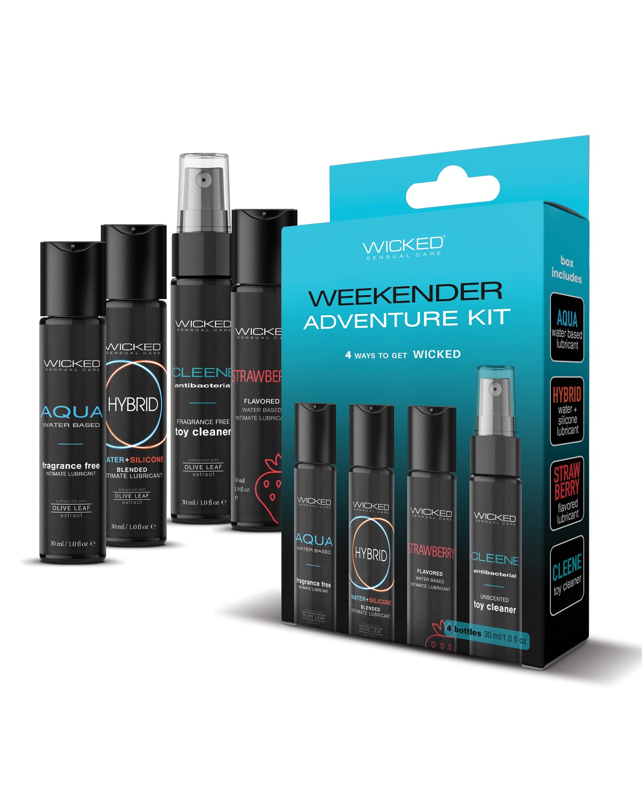 Kit da viaggio Wicked Sensual Care - flaconi da 1 oz