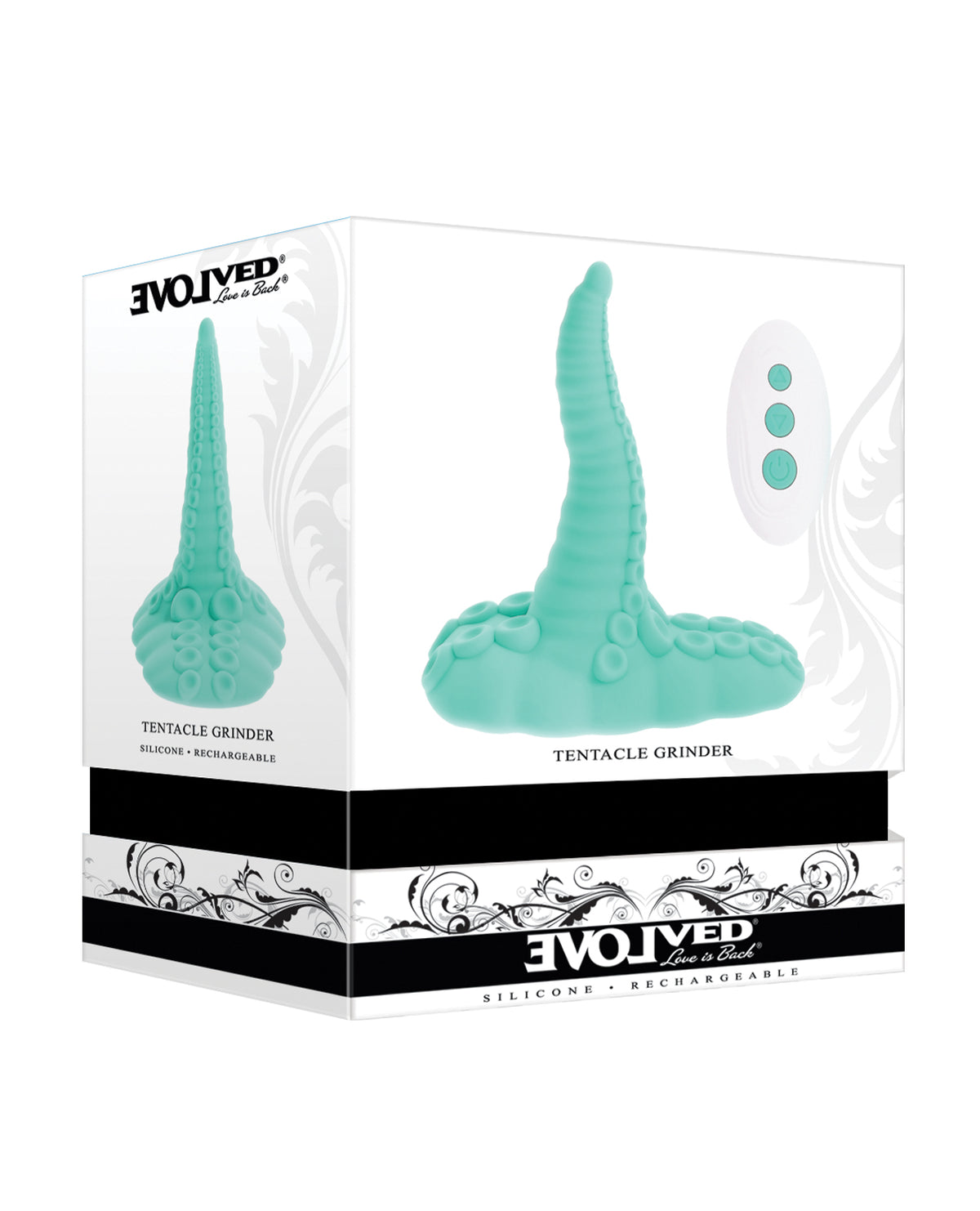 Versatile Flexible Suction Cup Tentacle Intimate Stimulator Teal