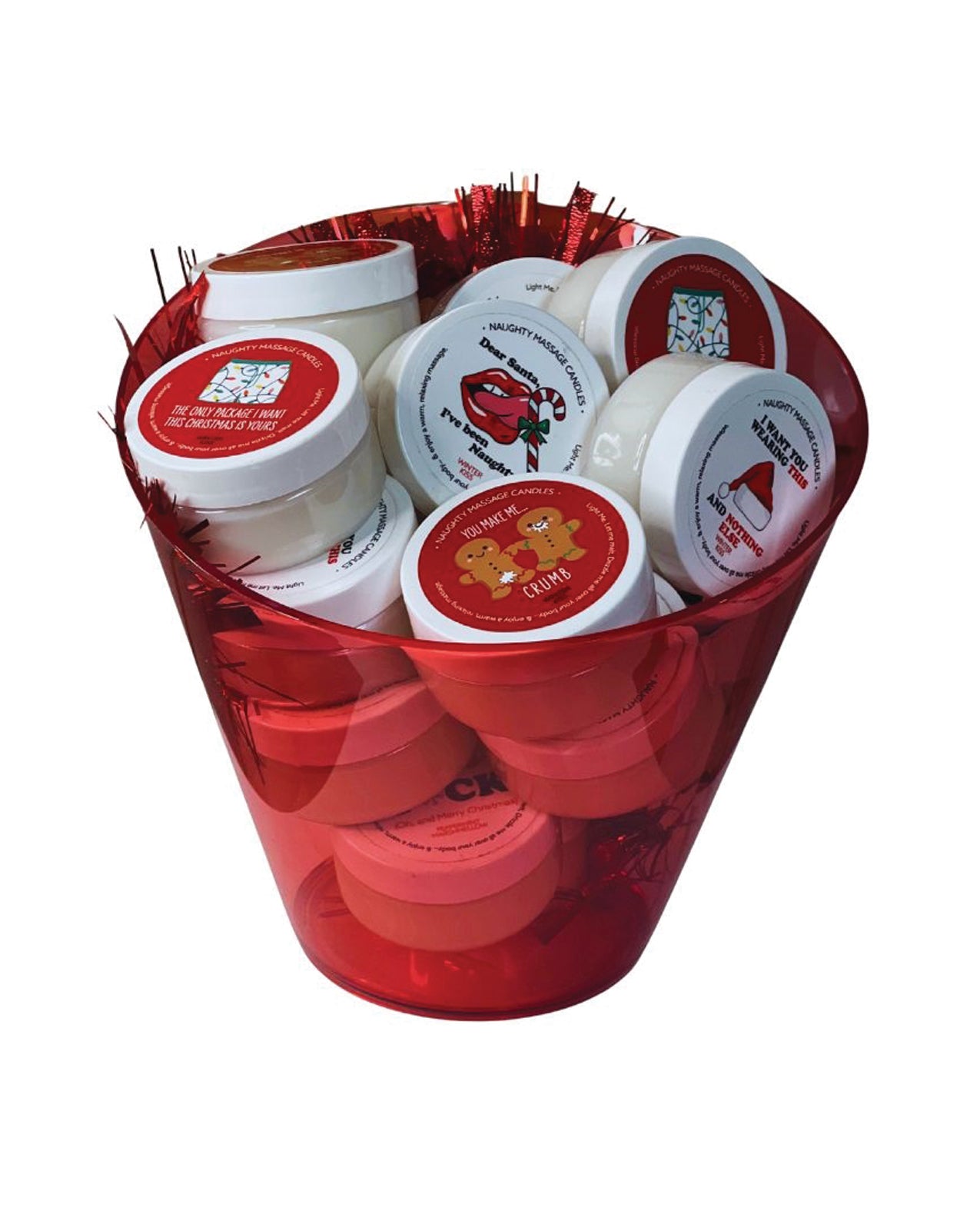 Kama Sutra Holiday Soy Massage Candles Winter Kiss Prepack Bowl