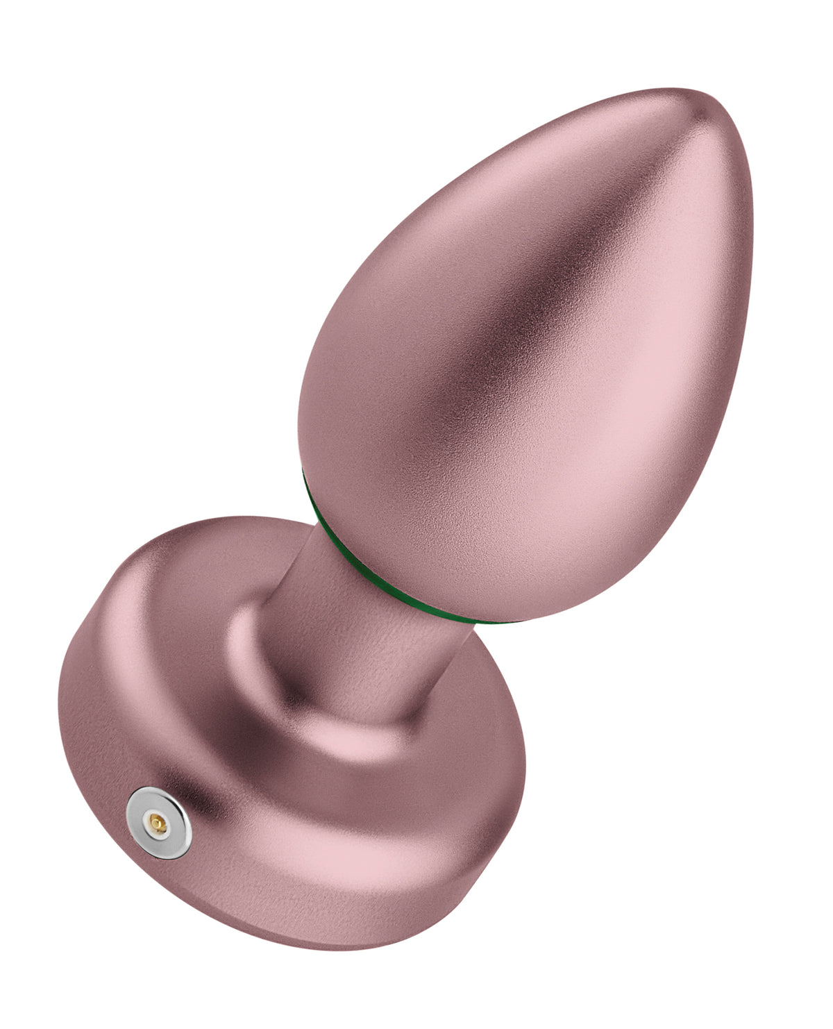 Bougie Plug Rose Gold Anodized Aluminum Vibrating Butt Plug Temperature Play