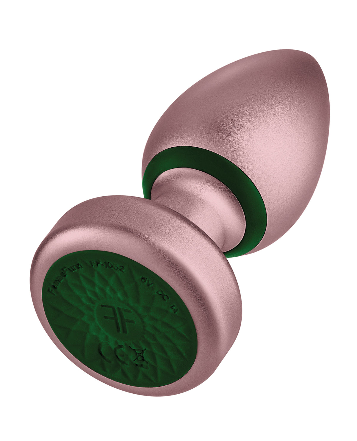 Bougie Plug Rose Gold Anodized Aluminum Vibrating Butt Plug Temperature Play