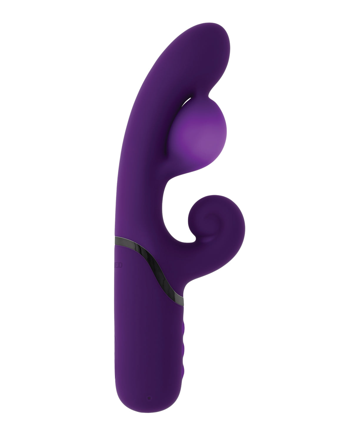 Vibrador tipo consolador de globo expansible Evolved Pleasure Puff, morado