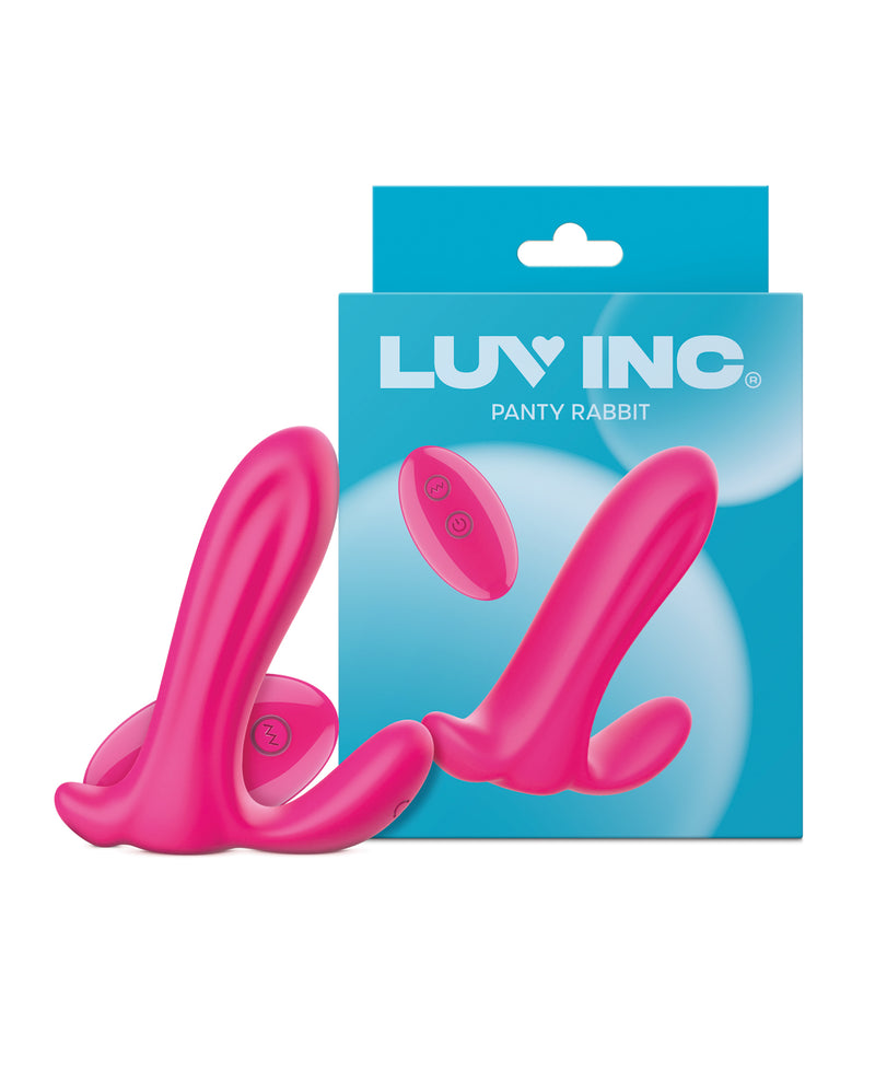 Load image into Gallery viewer, Luv Inc Panty Rabbit Wearable Vibrator Pink Remote Control Dual Stimulation
