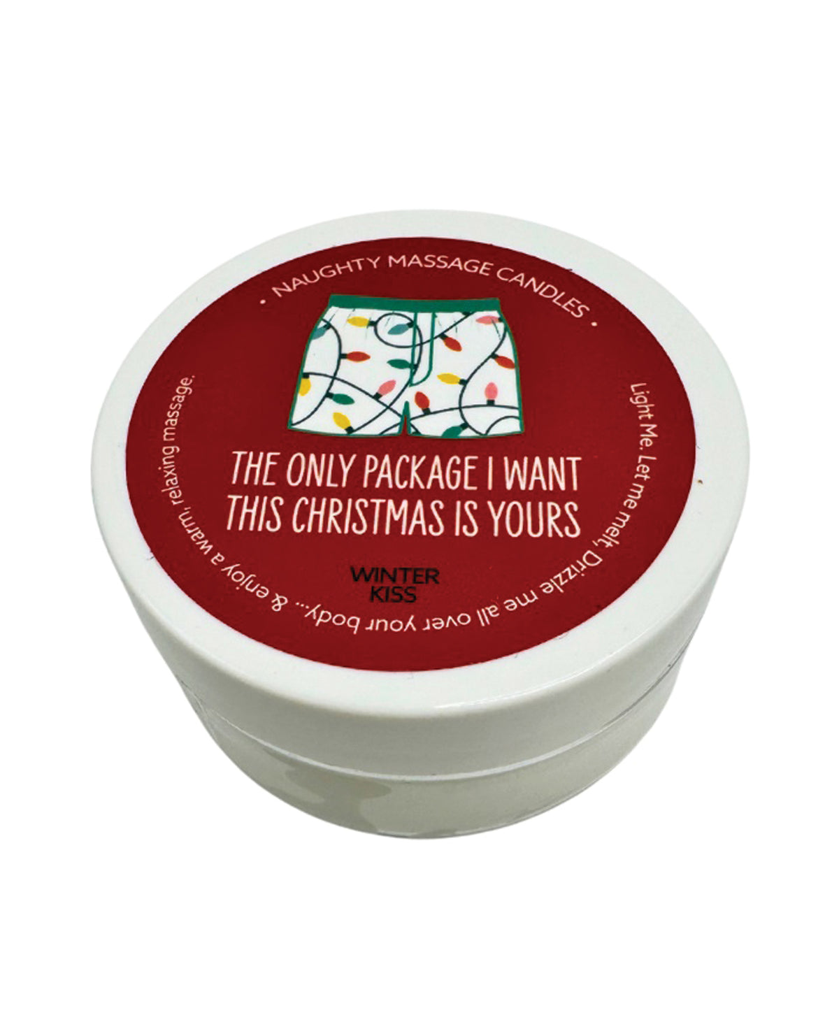 Holiday Soy Massage Candle Winter Spice Mini Travel Size Gift