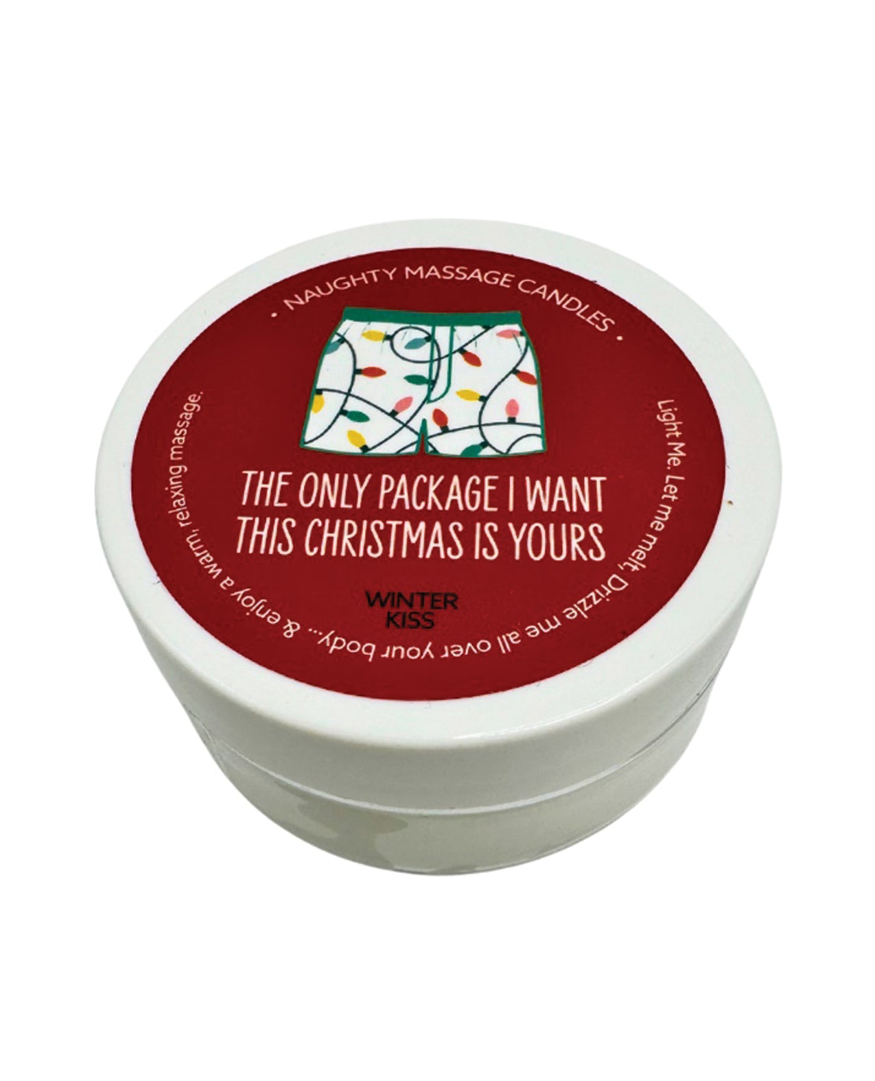 Holiday Soy Massage Candle Winter Spice Mini Travel Size Gift