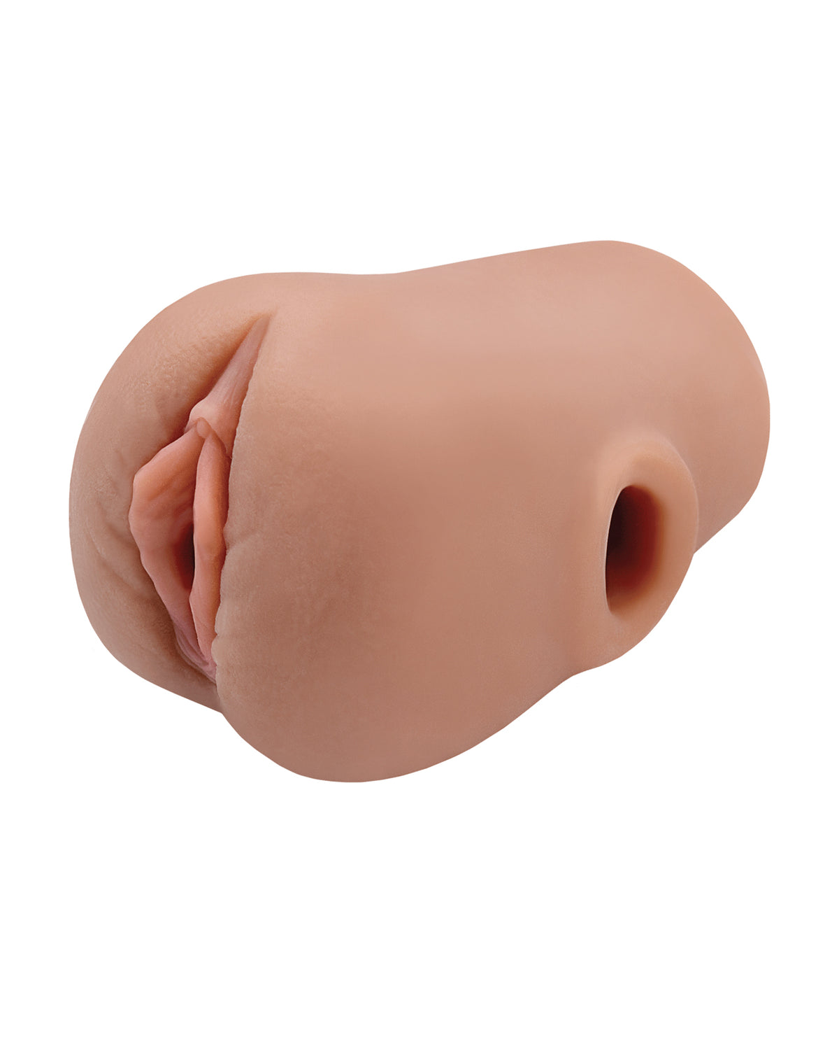 Masturbator pentru penis PDX Plus Squeeze Core, cu finisaj maro moale și realist