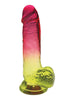 Cargue la imagen en el visor de la galería, Shades Jelly TPR Gradient Dong Large Pink Yellow Sex Toy
