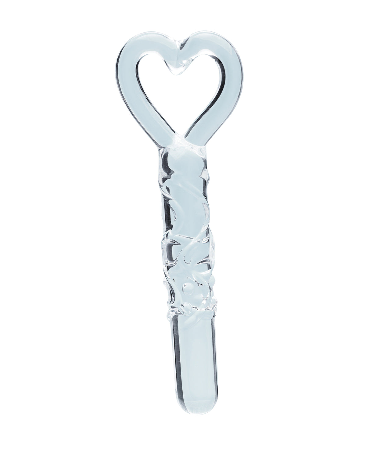 Heras Caress 5.9 Inch Curved Glass Dildo With Circular Handle