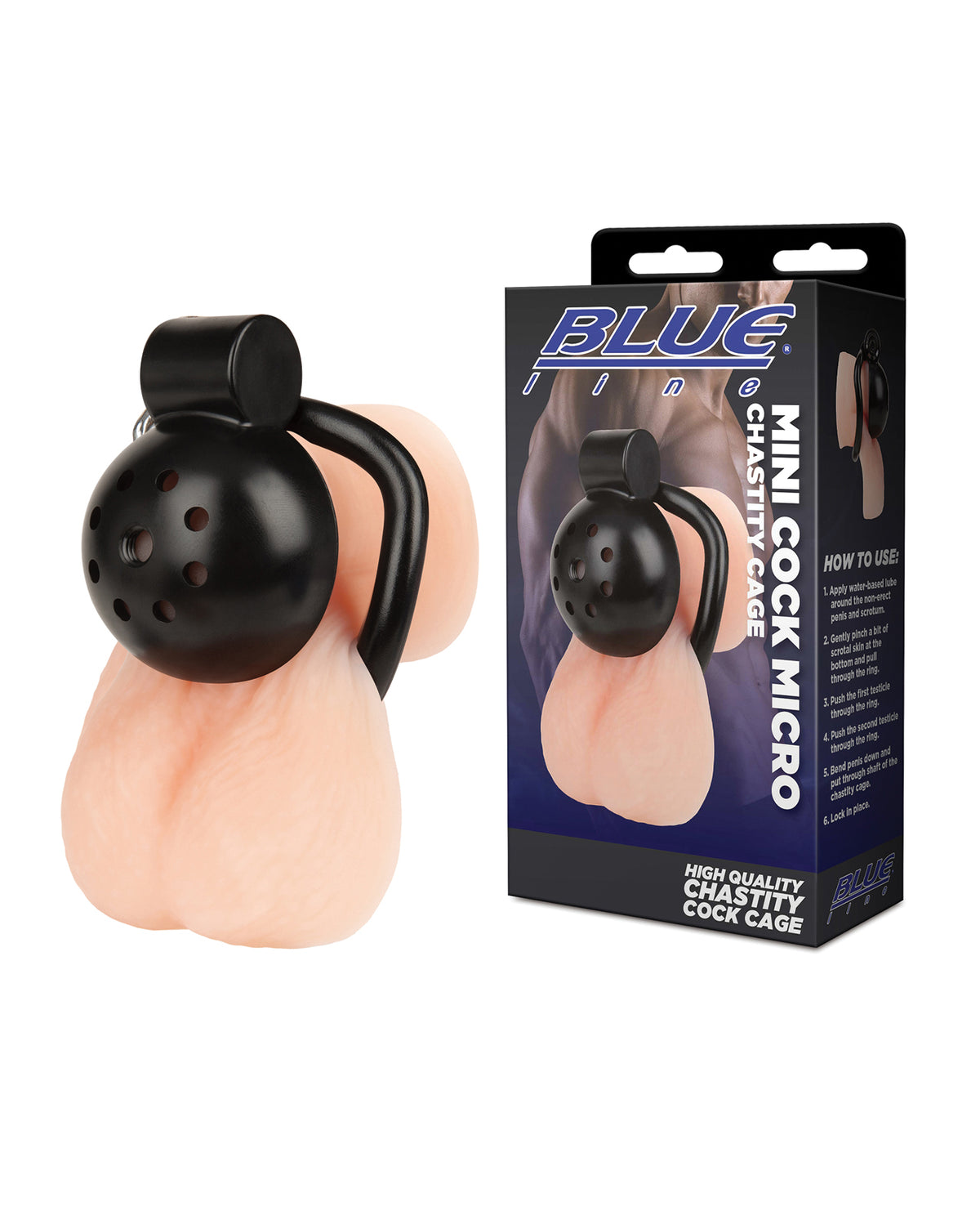 Lightweight Mini Cock Micro Chastity Cage Abs Durable Comfort Fit Extended Wear