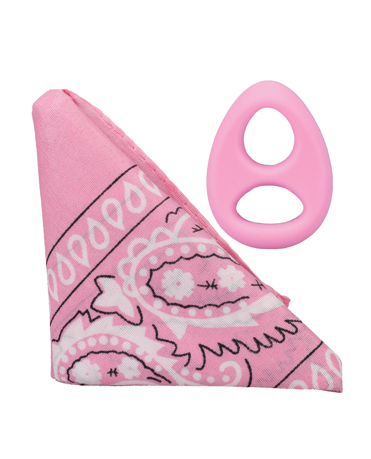 Rock Solid The Code siliconen cockring met bijpassende bandanaset