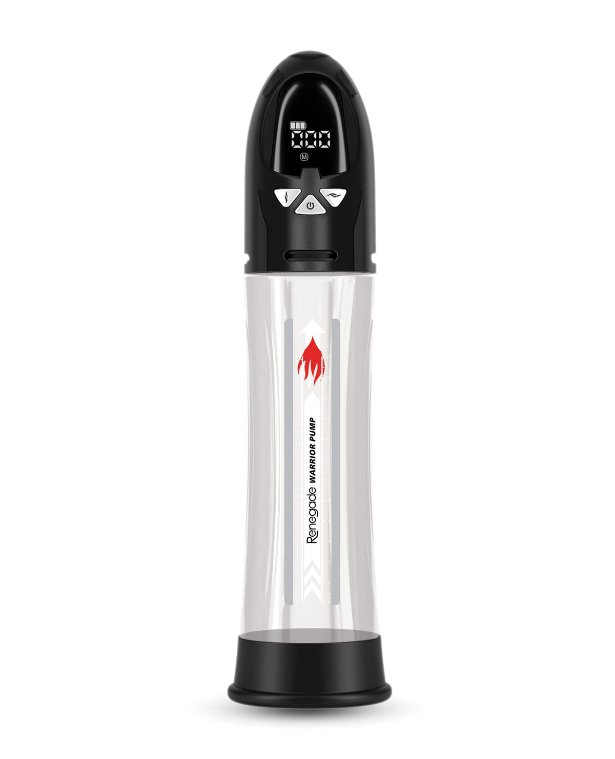 Bomba resistente al agua Renegade Warrior con pantalla LCD y funda de dona de TPE