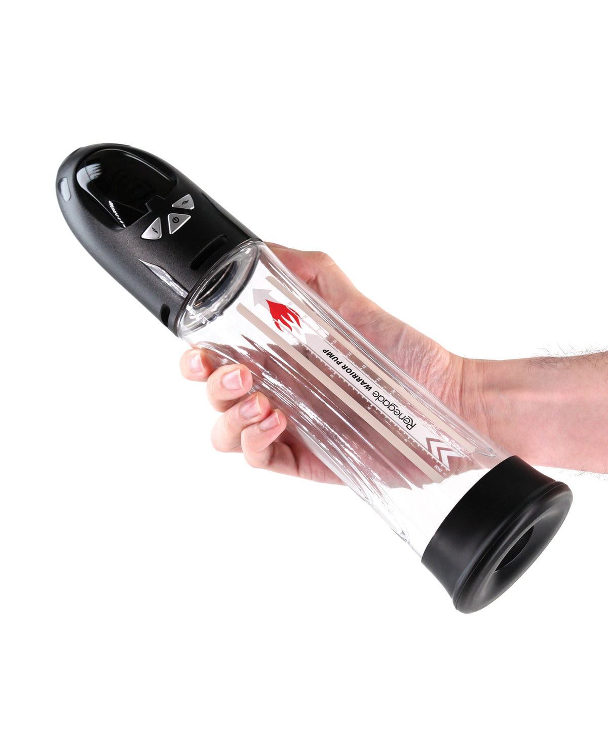 Bomba resistente al agua Renegade Warrior con pantalla LCD y funda de dona de TPE