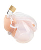 Load image into Gallery viewer, Full Restraint Silicone Cock And Balls Chastity Device White
