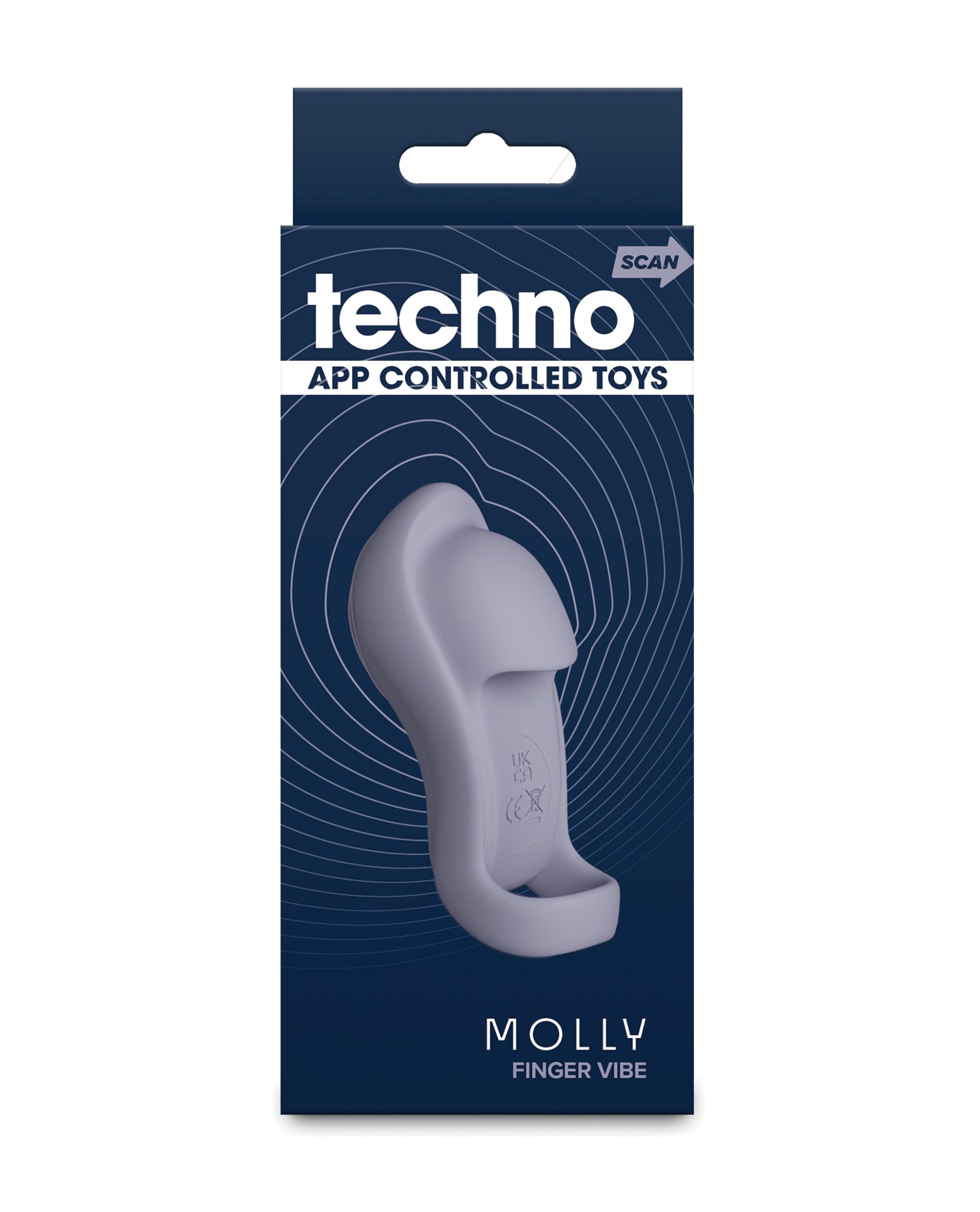Techno Molly Smart Finger Vibrator App Control Rechargeable Water Resistant
