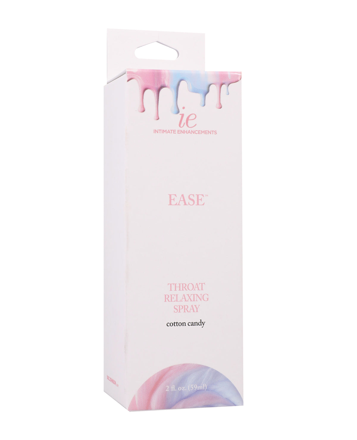 Spray relajante para la garganta Intimate Enhancements Ease, algodón de azúcar, 2 Oz
