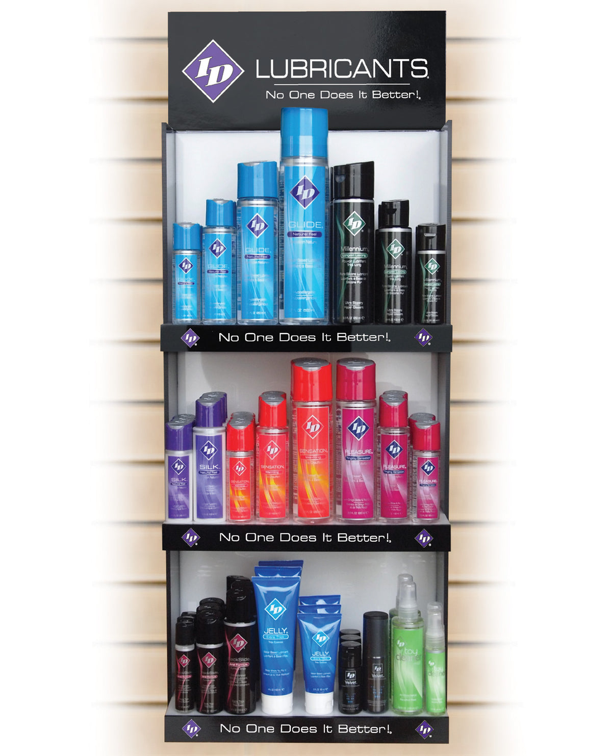 Estante de exhibición mixto para botellas de cosméticos, para pared ranurada de tienda