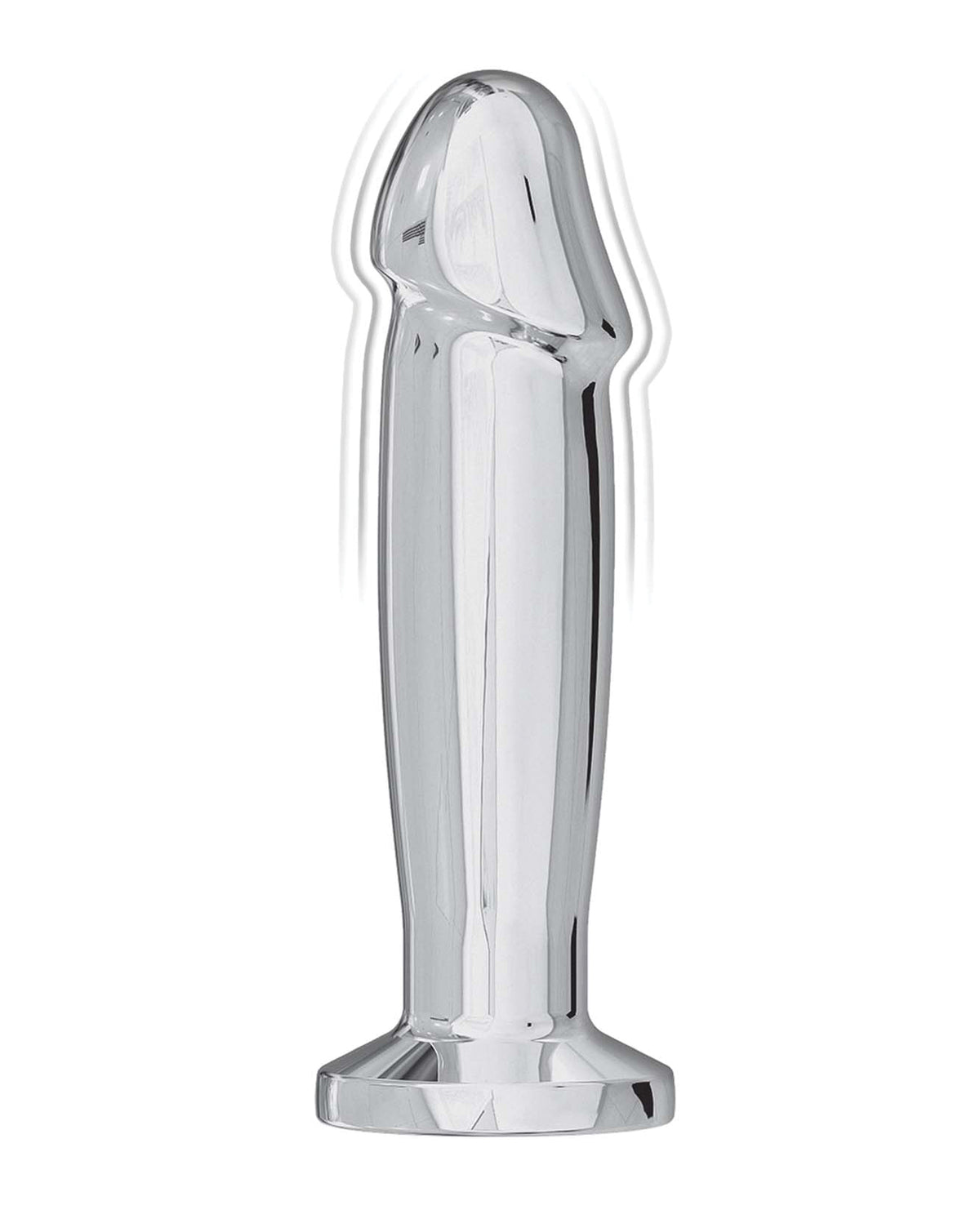 Vibrador anal metálico con control remoto Assation, plateado