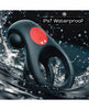 Load image into Gallery viewer, Massive Red Dot Cock Ring V2 With Remote Control Black
