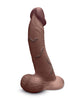 Încărcați imaginea în vizualizatorul Galerie, Dildo BVibe Slipskin 9 Curvy, realist, pentru bărbați, din silicon moale, maro
