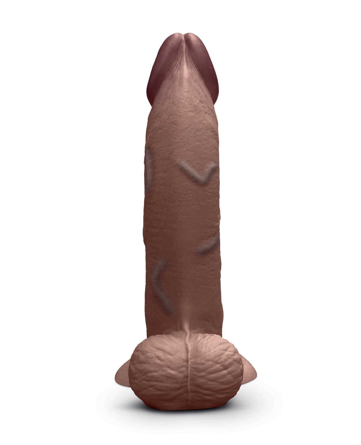 Dildo BVibe Slipskin 9 Curvy, realist, pentru bărbați, din silicon moale, maro