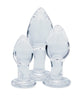 Load image into Gallery viewer, Utopian Trinity 3 Piece Glass Butt Plug Set Borosilicate Kit
