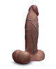 Charger l'image dans la visionneuse de la galerie, Gode réaliste en silicone B-Vibe Slipskin Girthy, 8 Inch, marron
