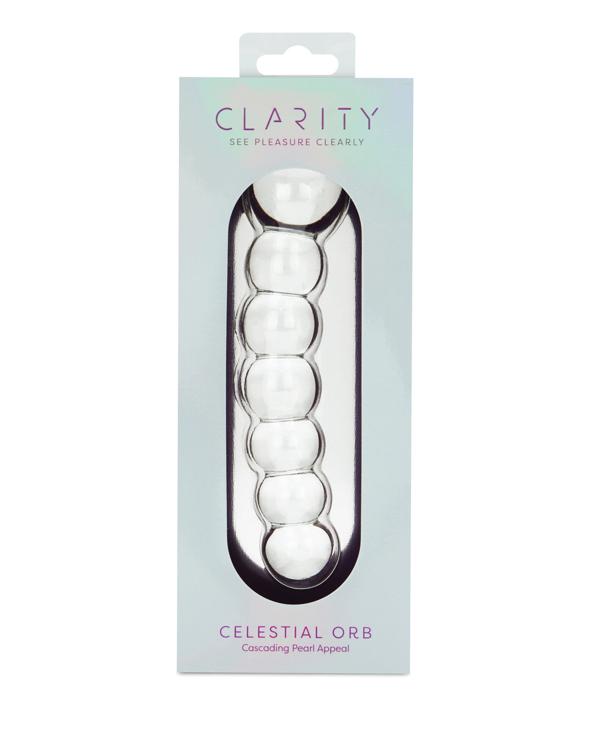 Dildo de vidrio de doble extremo Celestial Orb de borosilicato premium