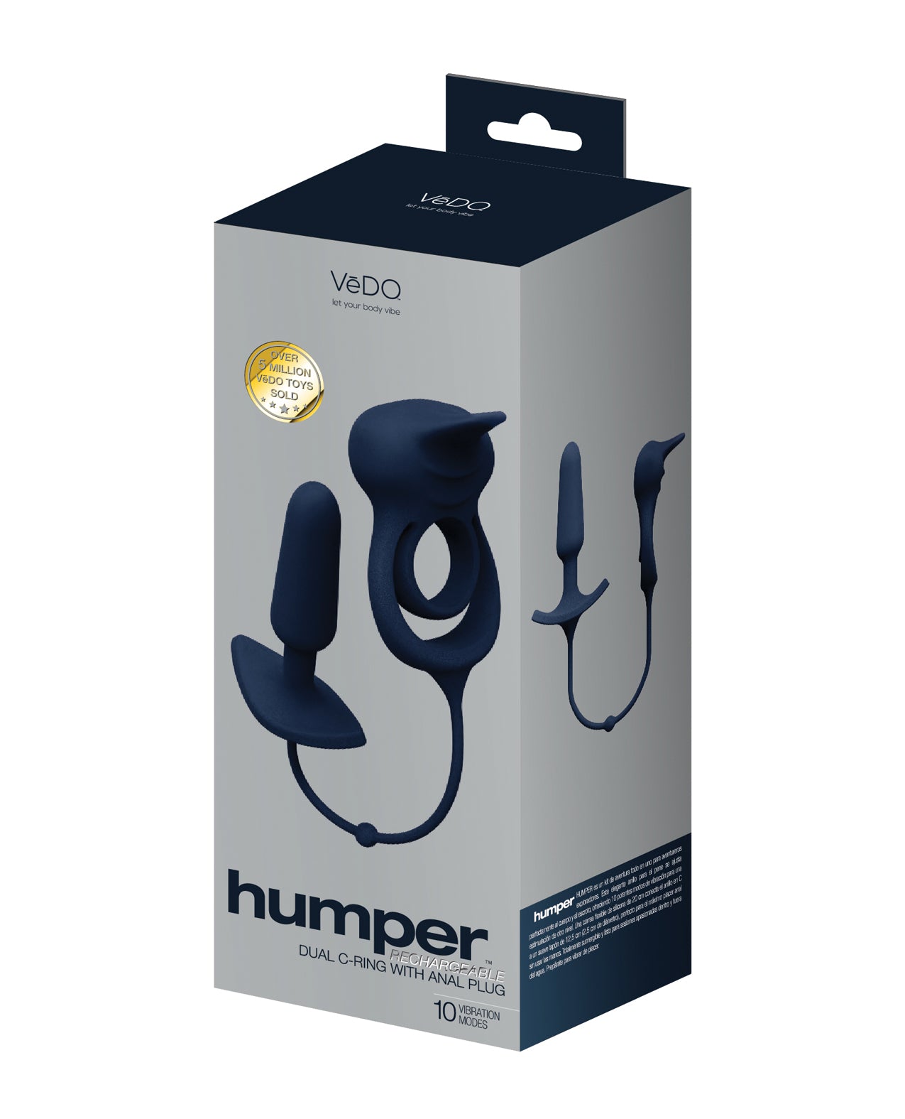 VeDO Humper Rechargeable Dual C Ring Anal Plug Vibrator