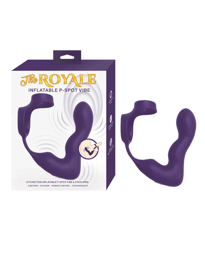 Load image into Gallery viewer, The Royale Inflatable P-Spot Vibe - Purple
