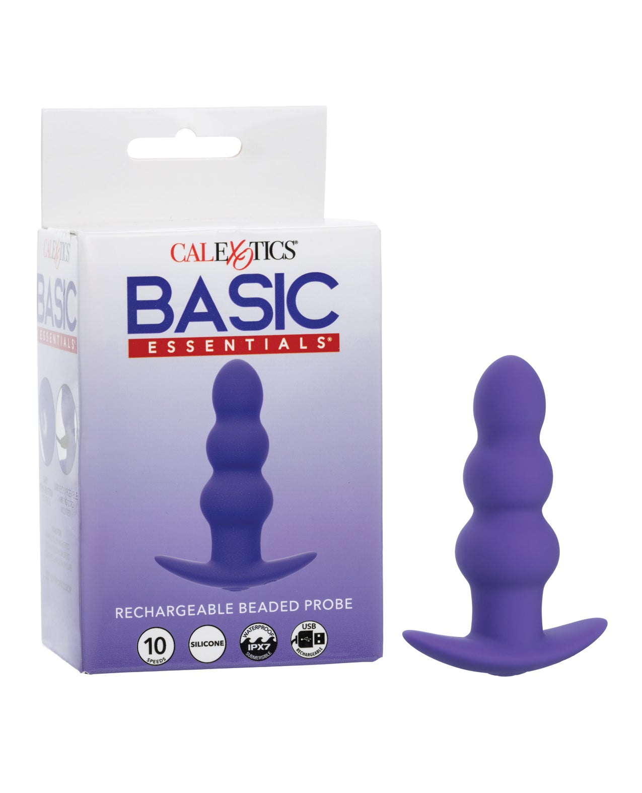 Basic Essentials Rechargeable Beaded Internal Pleasure Stimulator